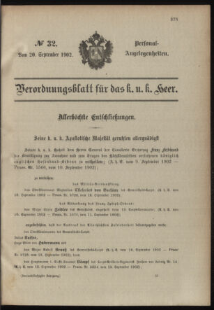 Verordnungsblatt für das Kaiserlich-Königliche Heer 19020920 Seite: 9