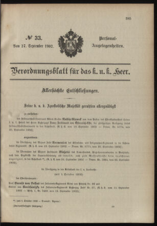 Verordnungsblatt für das Kaiserlich-Königliche Heer 19020927 Seite: 5