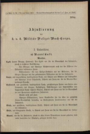 Verordnungsblatt für das Kaiserlich-Königliche Heer 19021025 Seite: 9