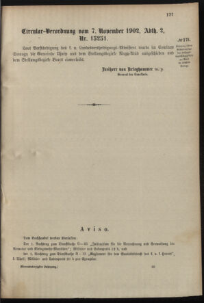 Verordnungsblatt für das Kaiserlich-Königliche Heer 19021114 Seite: 5