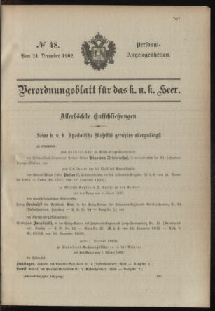 Verordnungsblatt für das Kaiserlich-Königliche Heer 19021224 Seite: 5