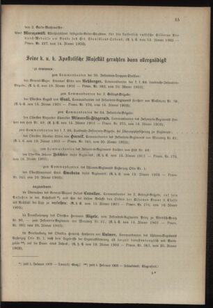 Verordnungsblatt für das Kaiserlich-Königliche Heer 19030124 Seite: 23