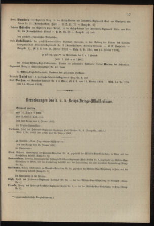 Verordnungsblatt für das Kaiserlich-Königliche Heer 19030124 Seite: 25