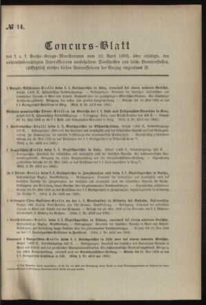 Verordnungsblatt für das Kaiserlich-Königliche Heer 19030422 Seite: 3