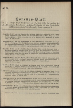 Verordnungsblatt für das Kaiserlich-Königliche Heer 19030627 Seite: 9