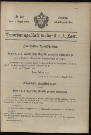 Verordnungsblatt für das Kaiserlich-Königliche Heer 19030811 Seite: 27