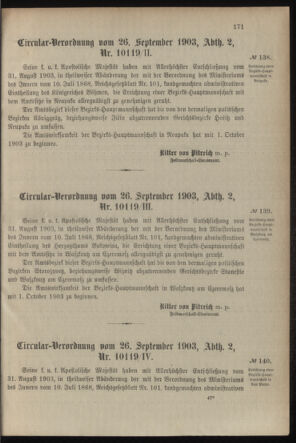 Verordnungsblatt für das Kaiserlich-Königliche Heer 19031003 Seite: 3