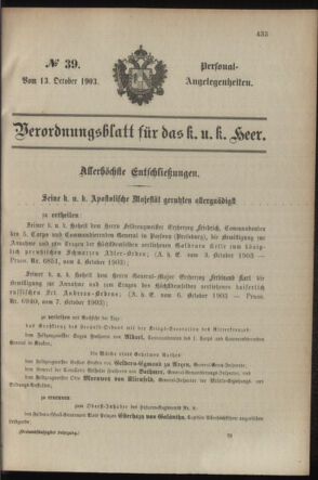 Verordnungsblatt für das Kaiserlich-Königliche Heer 19031013 Seite: 9