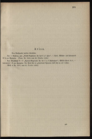 Verordnungsblatt für das Kaiserlich-Königliche Heer 19031026 Seite: 3