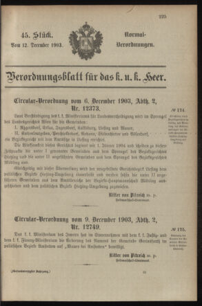 Verordnungsblatt für das Kaiserlich-Königliche Heer