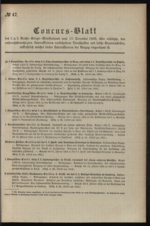 Verordnungsblatt für das Kaiserlich-Königliche Heer 19031217 Seite: 7