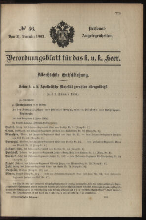 Verordnungsblatt für das Kaiserlich-Königliche Heer 19031231 Seite: 21