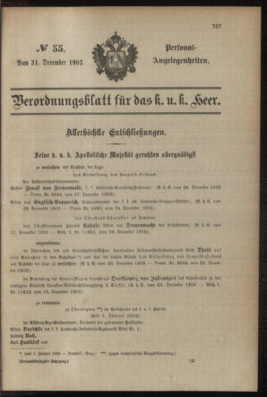 Verordnungsblatt für das Kaiserlich-Königliche Heer 19031231 Seite: 9