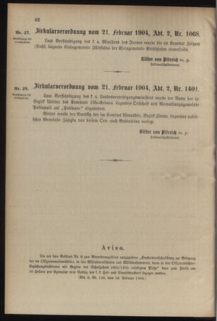 Verordnungsblatt für das Kaiserlich-Königliche Heer 19040226 Seite: 2