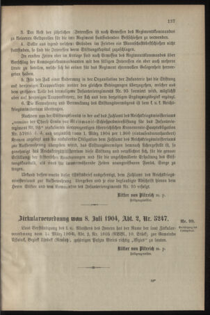 Verordnungsblatt für das Kaiserlich-Königliche Heer 19040716 Seite: 3