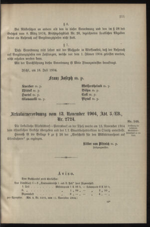 Verordnungsblatt für das Kaiserlich-Königliche Heer 19041118 Seite: 3