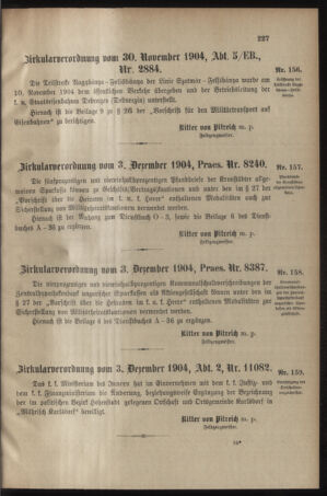 Verordnungsblatt für das Kaiserlich-Königliche Heer 19041207 Seite: 3