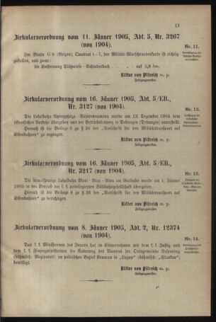 Verordnungsblatt für das Kaiserlich-Königliche Heer 19050118 Seite: 3