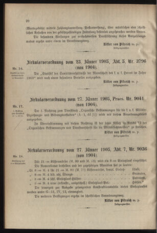 Verordnungsblatt für das Kaiserlich-Königliche Heer 19050128 Seite: 2