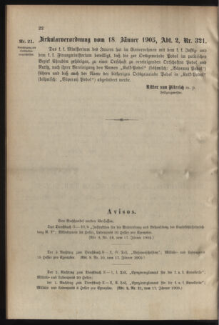 Verordnungsblatt für das Kaiserlich-Königliche Heer 19050128 Seite: 4