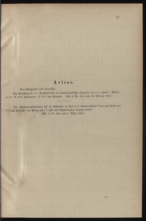 Verordnungsblatt für das Kaiserlich-Königliche Heer 19050308 Seite: 3