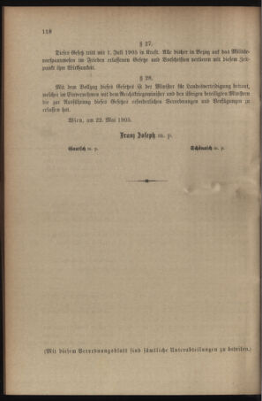 Verordnungsblatt für das Kaiserlich-Königliche Heer 19050518 Seite: 14