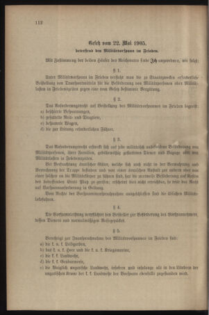 Verordnungsblatt für das Kaiserlich-Königliche Heer 19050518 Seite: 8