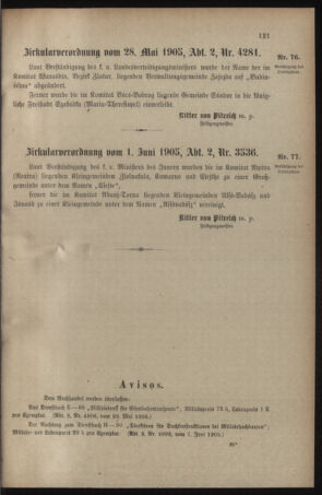 Verordnungsblatt für das Kaiserlich-Königliche Heer 19050608 Seite: 3