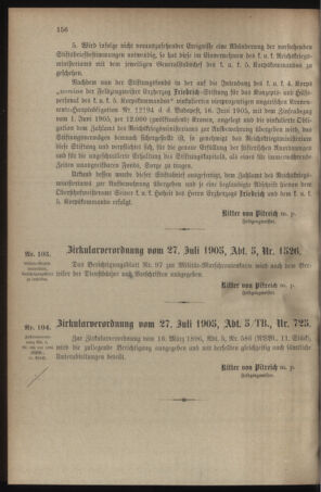 Verordnungsblatt für das Kaiserlich-Königliche Heer 19050728 Seite: 2