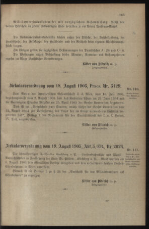 Verordnungsblatt für das Kaiserlich-Königliche Heer 19050828 Seite: 3