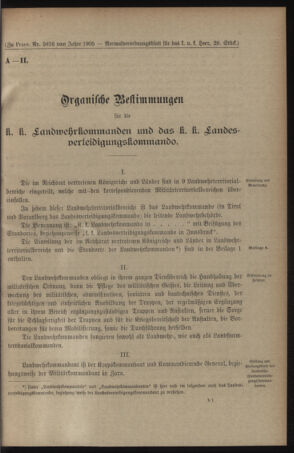 Verordnungsblatt für das Kaiserlich-Königliche Heer 19050912 Seite: 11