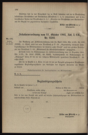 Verordnungsblatt für das Kaiserlich-Königliche Heer 19051024 Seite: 2