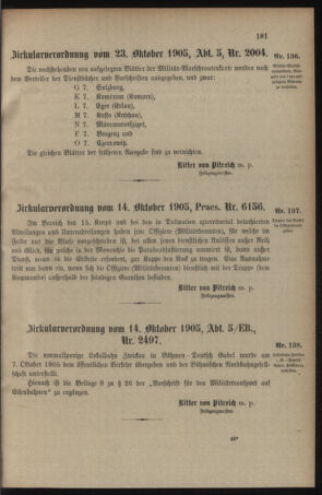 Verordnungsblatt für das Kaiserlich-Königliche Heer 19051024 Seite: 3