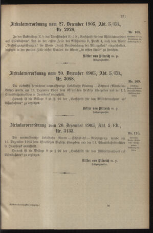 Verordnungsblatt für das Kaiserlich-Königliche Heer 19051228 Seite: 5