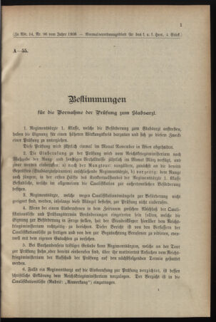 Verordnungsblatt für das Kaiserlich-Königliche Heer 19060208 Seite: 31