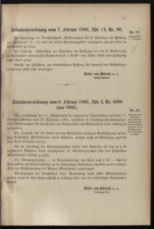 Verordnungsblatt für das Kaiserlich-Königliche Heer 19060208 Seite: 5