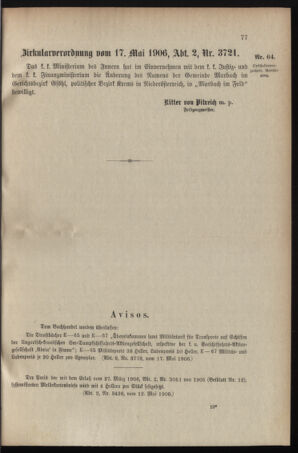 Verordnungsblatt für das Kaiserlich-Königliche Heer 19060518 Seite: 3