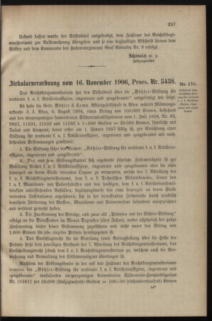 Verordnungsblatt für das Kaiserlich-Königliche Heer 19061117 Seite: 3