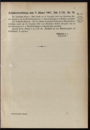 Verordnungsblatt für das Kaiserlich-Königliche Heer 19070118 Seite: 5