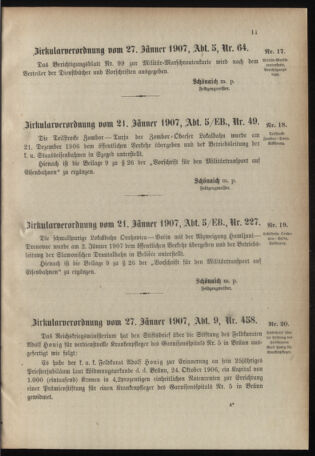 Verordnungsblatt für das Kaiserlich-Königliche Heer 19070128 Seite: 3