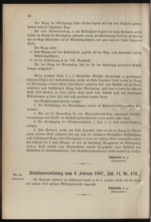 Verordnungsblatt für das Kaiserlich-Königliche Heer 19070208 Seite: 2