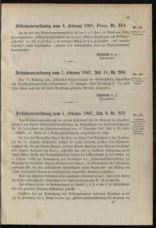 Verordnungsblatt für das Kaiserlich-Königliche Heer 19070208 Seite: 3