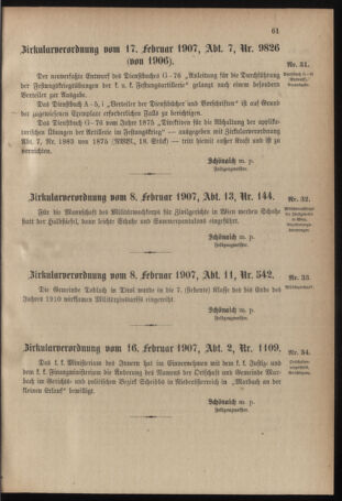 Verordnungsblatt für das Kaiserlich-Königliche Heer 19070218 Seite: 5