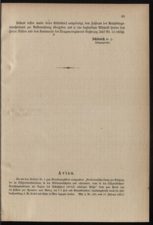 Verordnungsblatt für das Kaiserlich-Königliche Heer 19070218 Seite: 7