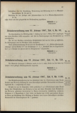 Verordnungsblatt für das Kaiserlich-Königliche Heer 19070226 Seite: 7