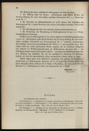 Verordnungsblatt für das Kaiserlich-Königliche Heer 19070226 Seite: 8