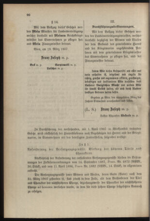 Verordnungsblatt für das Kaiserlich-Königliche Heer 19070328 Seite: 16