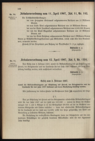 Verordnungsblatt für das Kaiserlich-Königliche Heer 19070418 Seite: 2