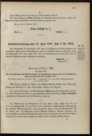 Verordnungsblatt für das Kaiserlich-Königliche Heer 19070418 Seite: 3