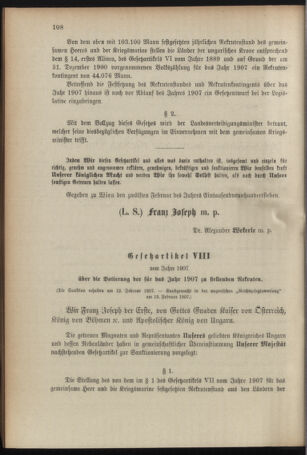 Verordnungsblatt für das Kaiserlich-Königliche Heer 19070418 Seite: 4